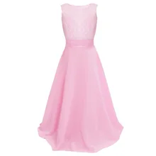 Платье для девочек длинные кружевные платья с цветочным узором нарядное платье для девочек розовое, фиолетовое, 11 цветов, без рукавов, vestido de festa longo saia falda