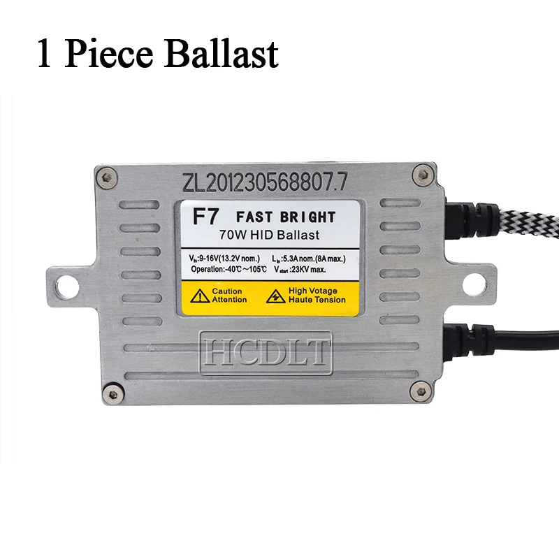HCDLT 12V AC 70W DLT F7 Fast Bright Quick Start HID Slim Xenon Ballast DLT F7T Reactor Ignition Block For 70W HID Headlight Kit (6)