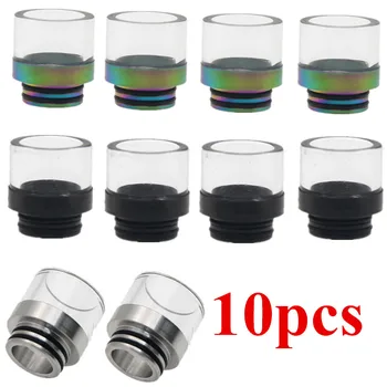 

New Clear Clean Glass Drip Tip 810 Vape Accessory Driptip fit for Atomizer RDA RBA Tank 10pcs/lot