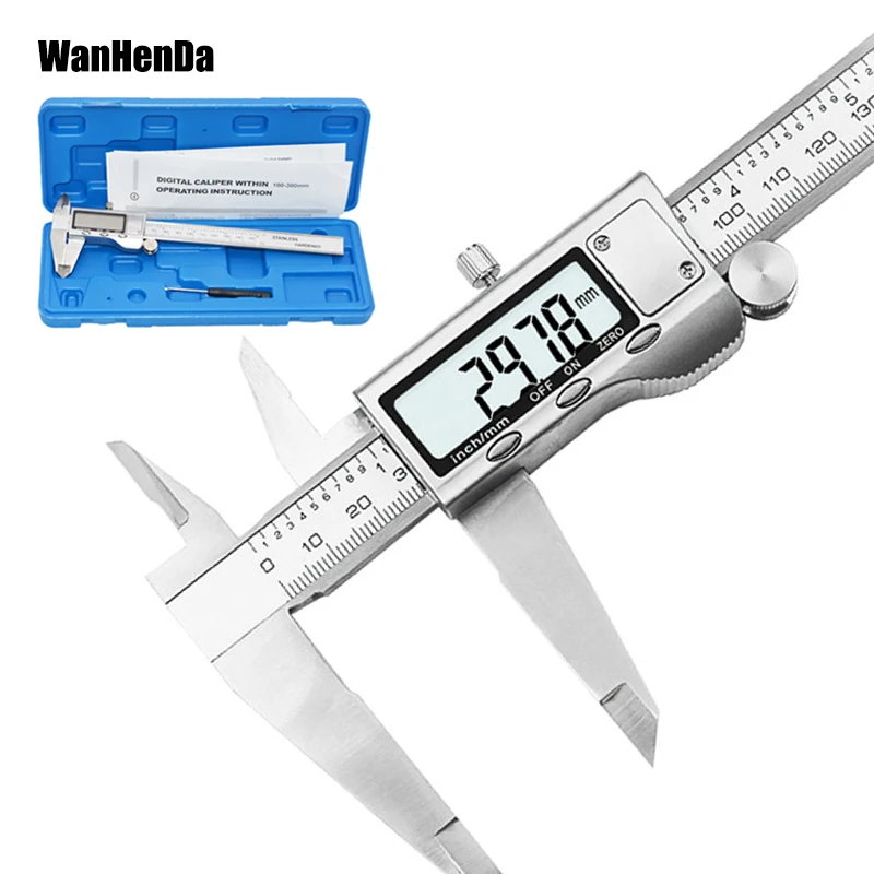 

Measuring Tool Stainless Steel Digital Caliper 150mm/200mm/300mm Messschieber paquimetro measuring instrument Vernier Calipers