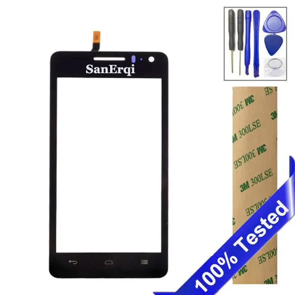 SanErqi для Huawei Honor G600 2 U9508 U8950D 4 5 &quotсенсорный экран дигитайзер Датчик Передняя