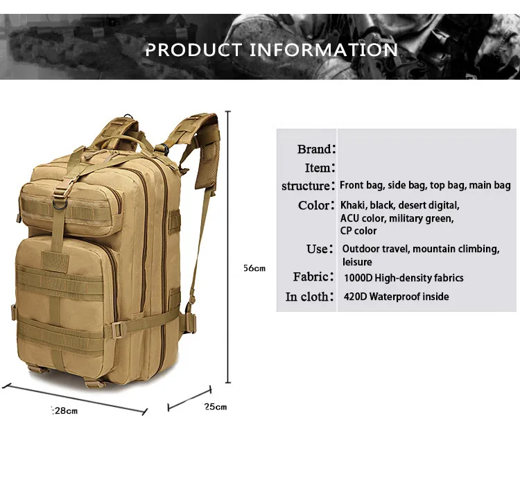 tactical backpack mochilas de viagem ao ar