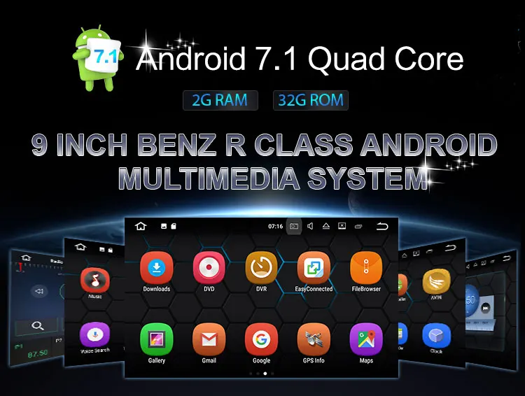 Discount 9 Inch Android 9.0 2G RAM 32G ROM Auto Radio GPS Wifi OBD Stereo Tape Navigation For Benz R Class W251 R280 R300 R320 R350 R63 0 Discount 9 Inch Android 9.0 2G RAM 32G ROM Auto Radio GPS Wifi OBD Stereo Tape Navigation For Benz R Class W251 R280 R300 R320 R350 R63 0