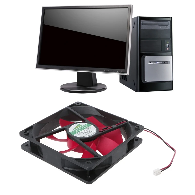 Мини 120x120x25 мм DC 12V 0.16A 2 Pin 7 Blade Вентилятор охлаждения охладитель 12025 Высокое