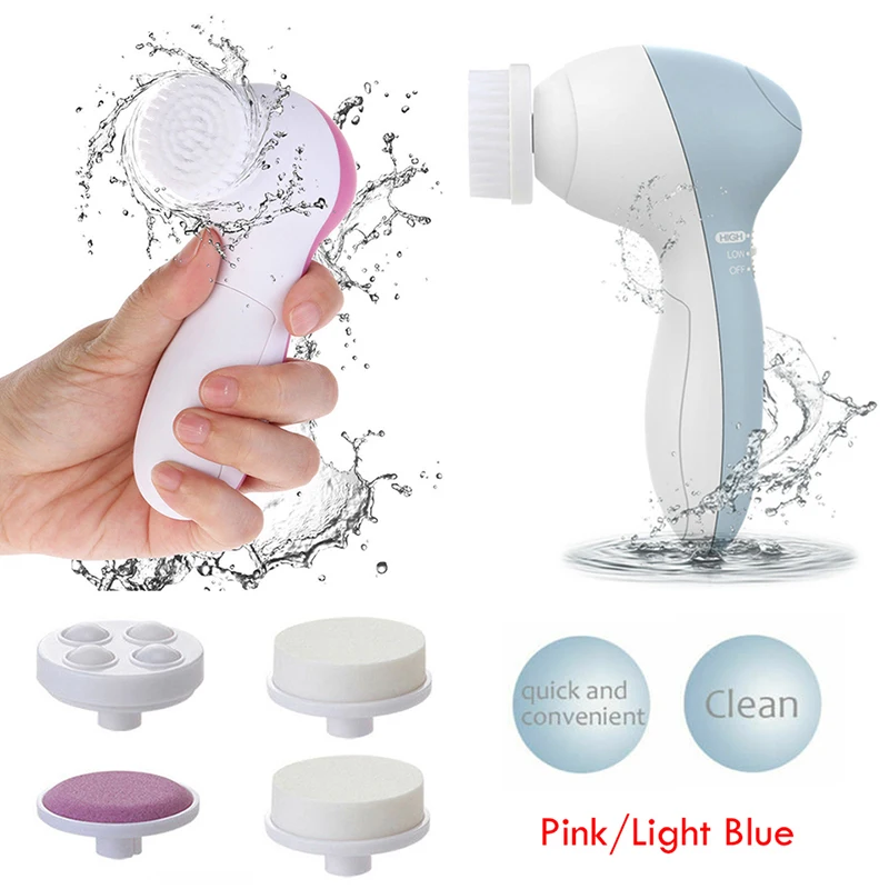 

7 in 1 Electric Facial Cleanser Face Massager Deep Skin Cleaner Scrubber Brush