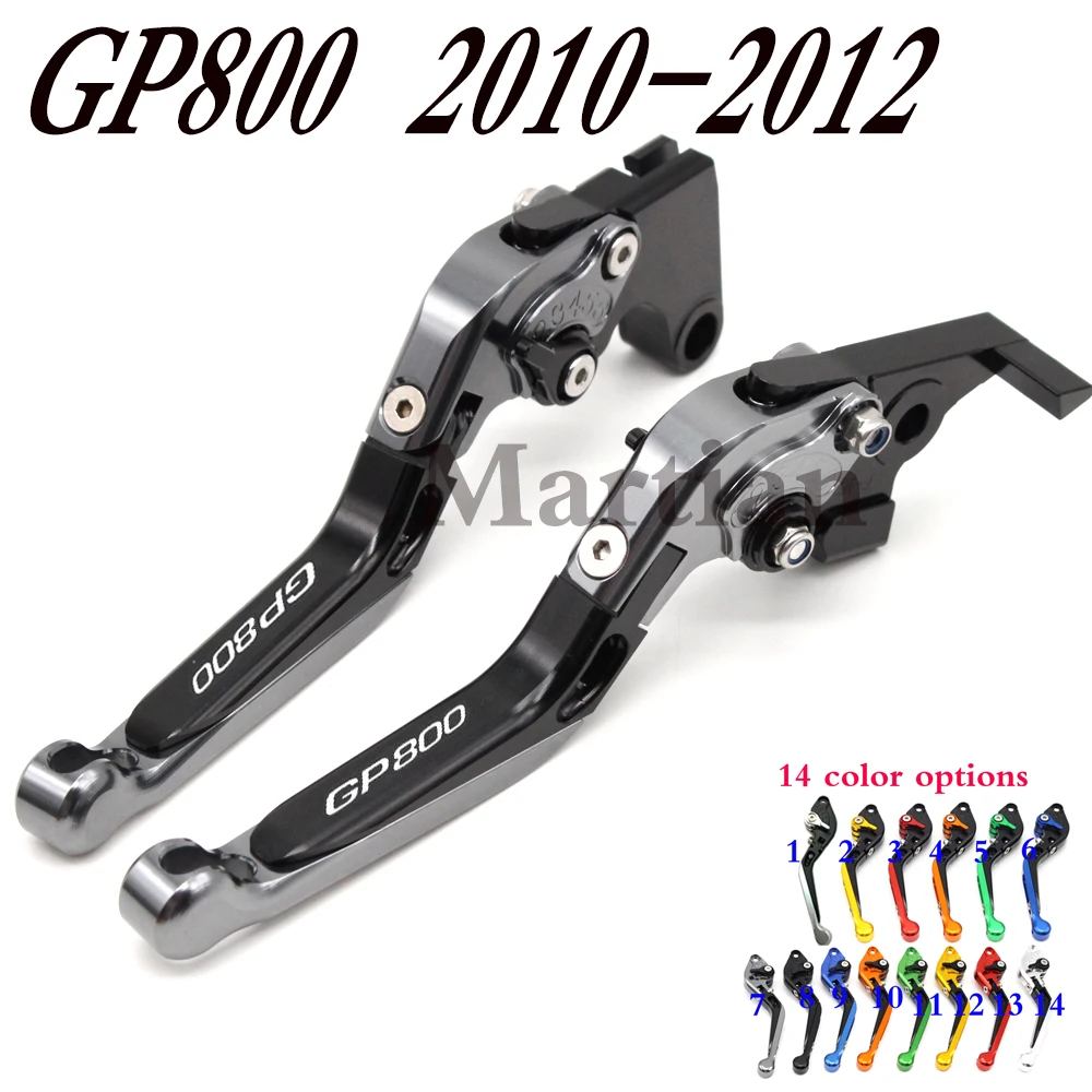 Leve Della Frizione Del Freno Del Motociclo Allungabili Pieghevoli Regolabili Cnc 14 Colori Per Gilera Gp 800 Gp800 2010-2012 2011