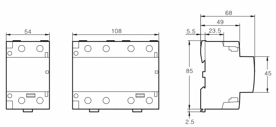 TOCT1 4 P 100A 4NO 230 V 50/60 HZ Din rail бытовой ac Контактор В соответствии с стандартом четыре нормальный открытый