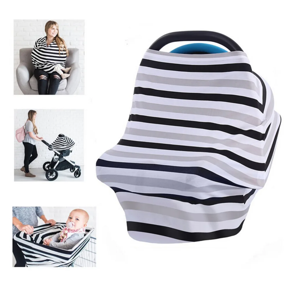 Baby Car Seat Covers Stretchy Infant Canopy and Nursing Cover for