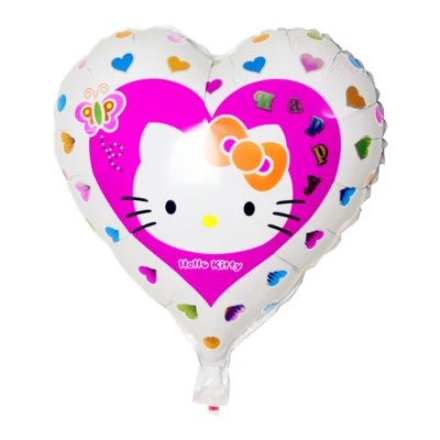 Lucky 50 шт./лот 18 дюймов в форме сердца Hello Kitty воздушный шар вечерние украшения на