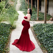 (160cm long) Cotton Gown Split in front Bowknot Style on top Maternity Photography Props(without shorts) (160cm long) Cotton Gown Split in front Bowknot Style on top Maternity Photography Props(without shorts)