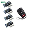 RF Remote Control Transmitter & 433Mhz Wireless Receiver Learning Code 1527 Decoding Module 4 Channel Output With Learning Key ► Photo 1/6