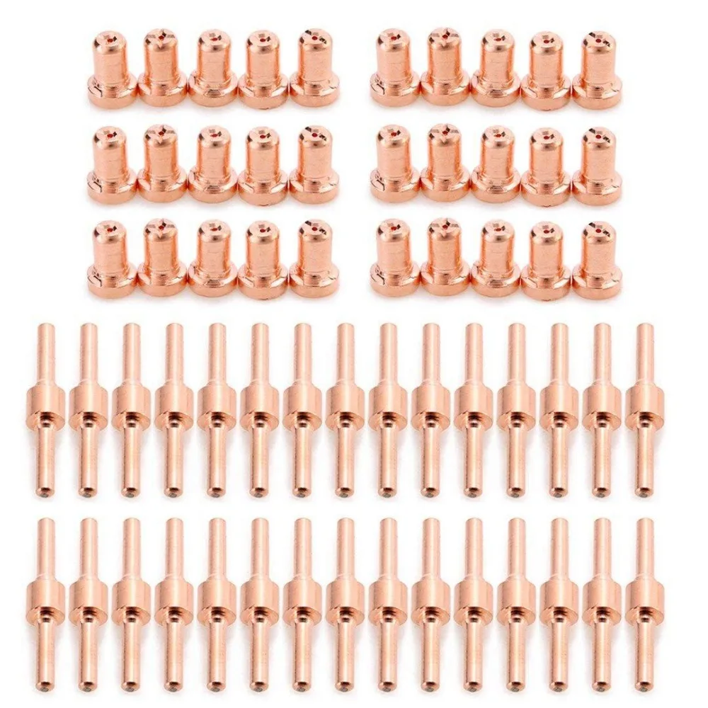 60Pcs/Set New Extended Long Plasma Cutter Tip Electrodes&Nozzles Kit Mayitr Consumable For PT31 LG40 40A Cutting Welder Torch 60Pcs/Set New Extended Long Plasma Cutter Tip Electrodes&Nozzles Kit Mayitr Consumable For PT31 LG40 40A Cutting Welder Torch