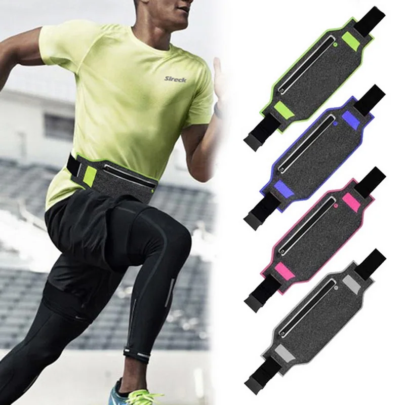 

4 Colors Waterproof Running Waist Pouch Pack Camping Sport Hiking Zip Bag For Men and Women Outdoor Gym