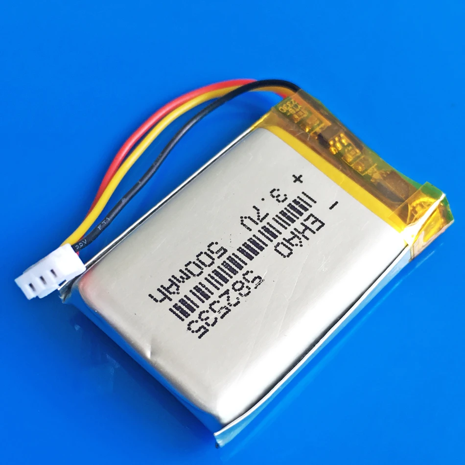 3,7 В 500 мАч lipo литий-полимерный аккумулятор 582535 для SP5 MP3 MP4 gps DVD bluetooth-рекордер гарнитура электронная книга камера - изображение