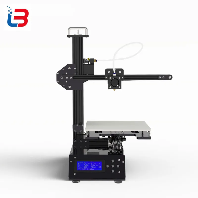  2017 Tronxy Newest design 3D Printer Fast Assembly 3D Printing kits with MK3 heatbed bowden extruder SD card$PLA free shipping 