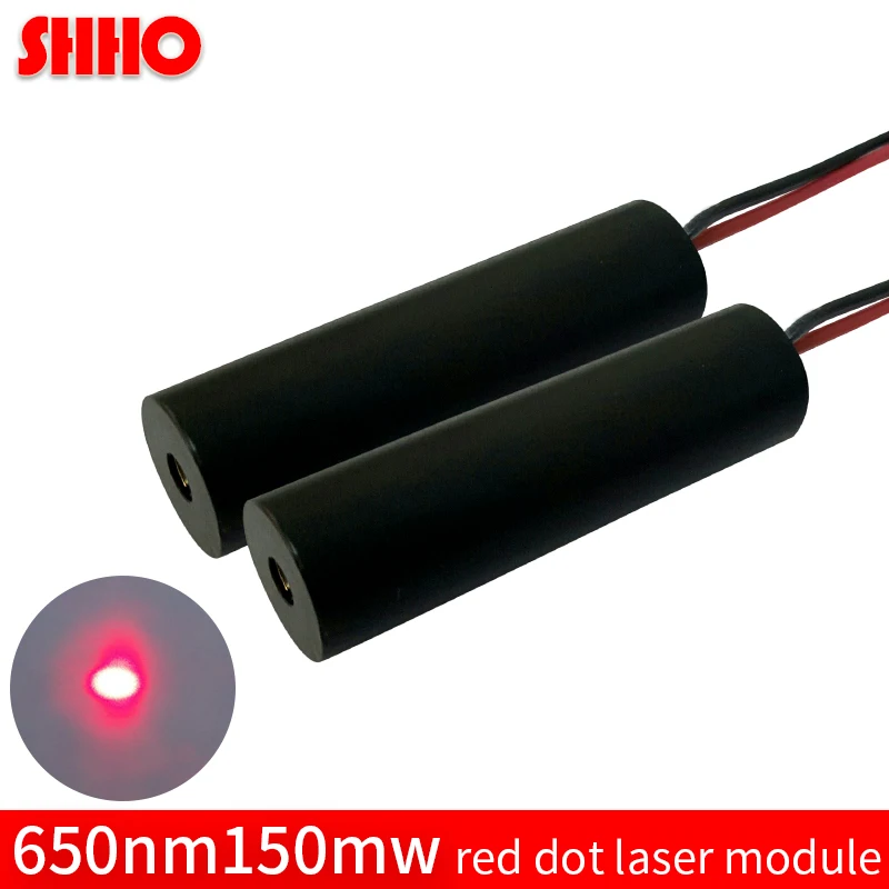 

High power 650nm 150mw red dot laser module red light diode industrial class sight DC mode adjustable spot machine pointer