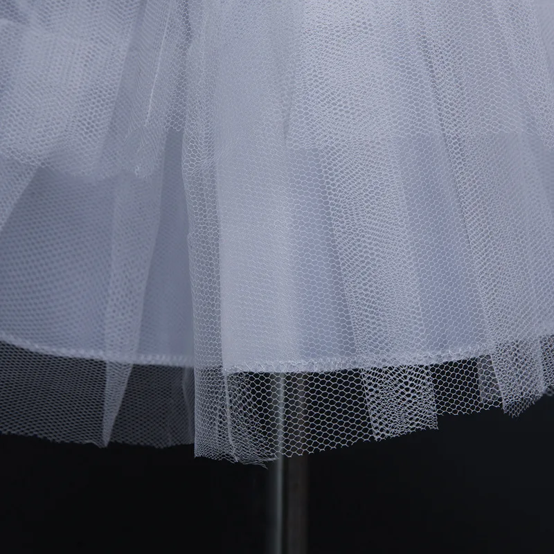 JaneVini 4 цвета короткая юбка Underskirt дети Jupon халат mariée Line Белый Лолита Нижняя юбка для девочек Свадебные Нижняя юбка для платья
