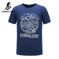 Пионерский лагерь 2018 с коротким рукавом футболка для мужчин модные брендовые дизайнерские 100% хлопок футболки мужской качество печати футболки с круглым вырезом 405038 - изображение