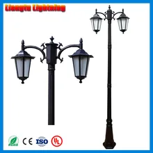 3 м Пейзаж дорожная лампа для газона с блоком стержень из водонепроницаемого материала с 2 головками 2 светильники уличного фонаря для уличного освещения