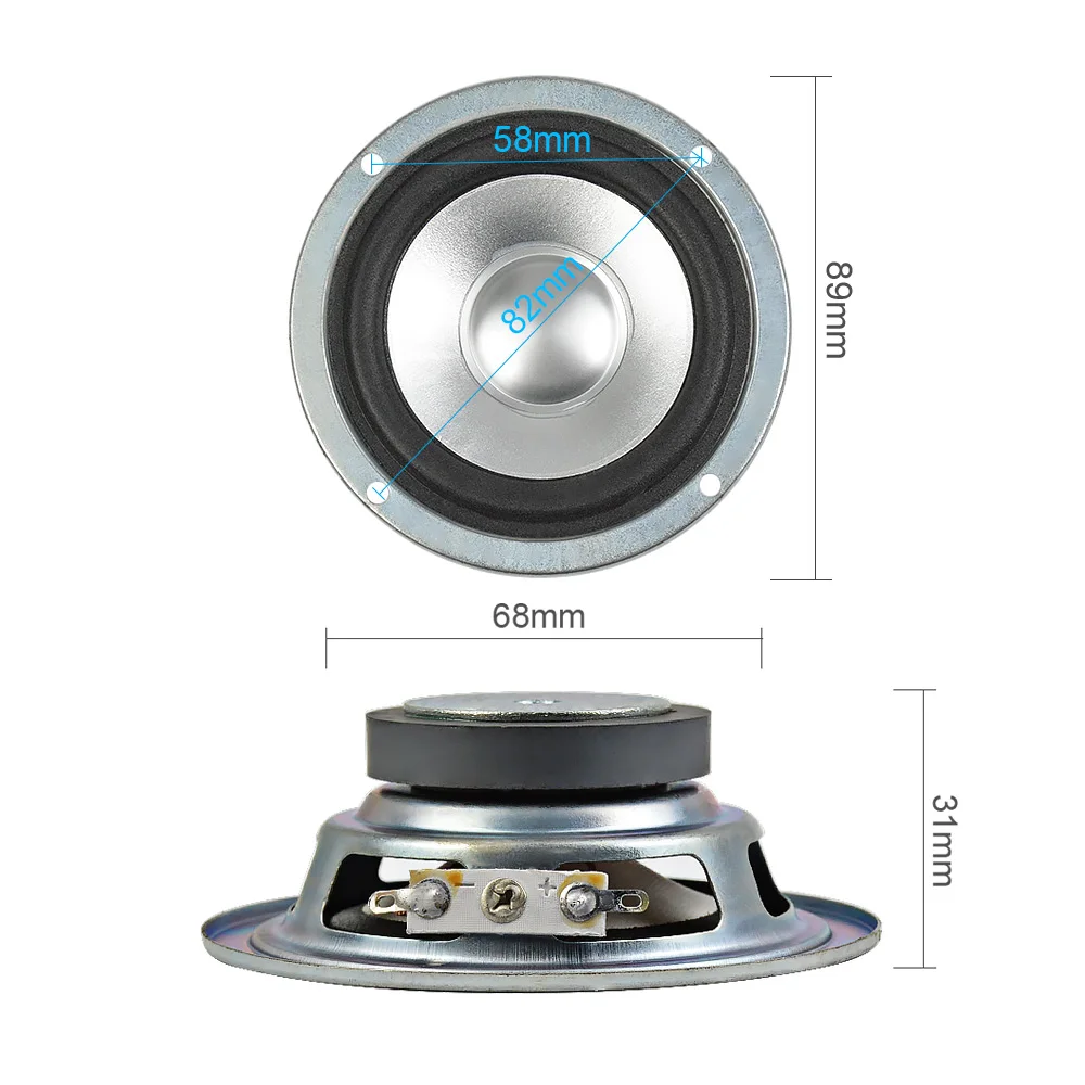 AIYIMA 2 шт. 3 дюйма Портативная колонка аудио динамик s 4Ohm 10 Вт твитеры стерео Bluetooth Hifi громкий динамик мультимедийный динамик