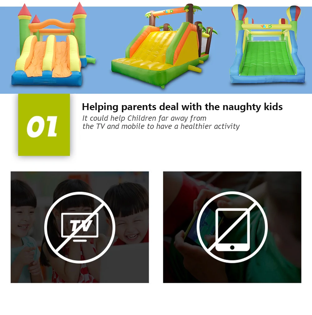 Gigantes do Dobro do Obstáculo do Trampolim do Castelo do Salto com o Ventilador Presente de Natal do Castelo Corrediças Infláveis Ventilador 6.5*4.5*3.8 m Tamanho Grande Bouncy com o 8 do trampolim do castelo do salto com