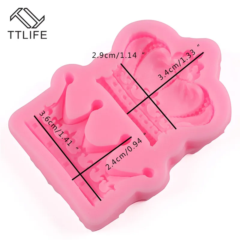 TTLIFE 3D короны король королева принцесса силиконовая форма для помадки торт кекс