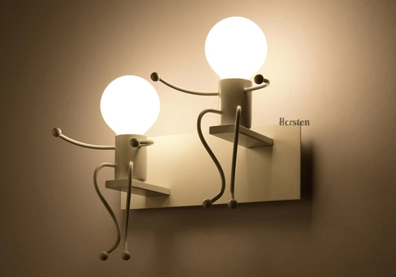 Creative Modern Interior Iron LED Wall Lamps Children Room Wall Sconces Bedroom Bedside Wall Light For Baby Kids Room Luminaire (16)