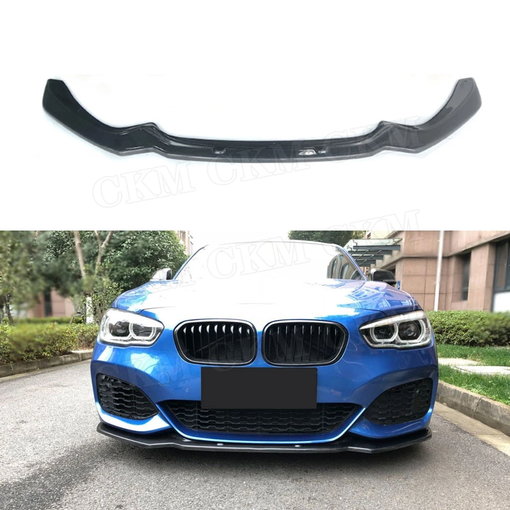 1 серия углеродное волокно передняя губа ДЛЯ BMW F20 M Sport M135i M140i 2016 2017 2018