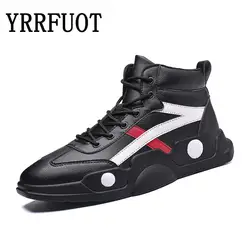 YRRFUOT мужская повседневная обувь 2019 новый тренд модные кроссовки мужские удобные брендовые обувь для отдыха на плоской подошве с высоким