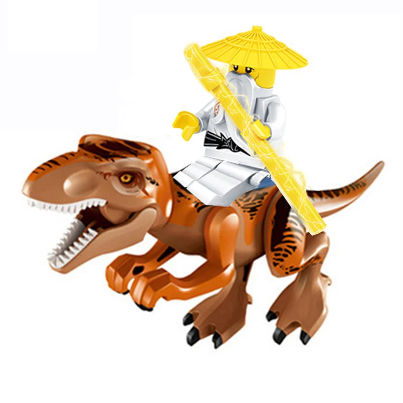 Динозавры из Юрского периода Ninjago, кубики, строительные блоки-головоломки, оригинальные игрушки динозавров для детей, подарки