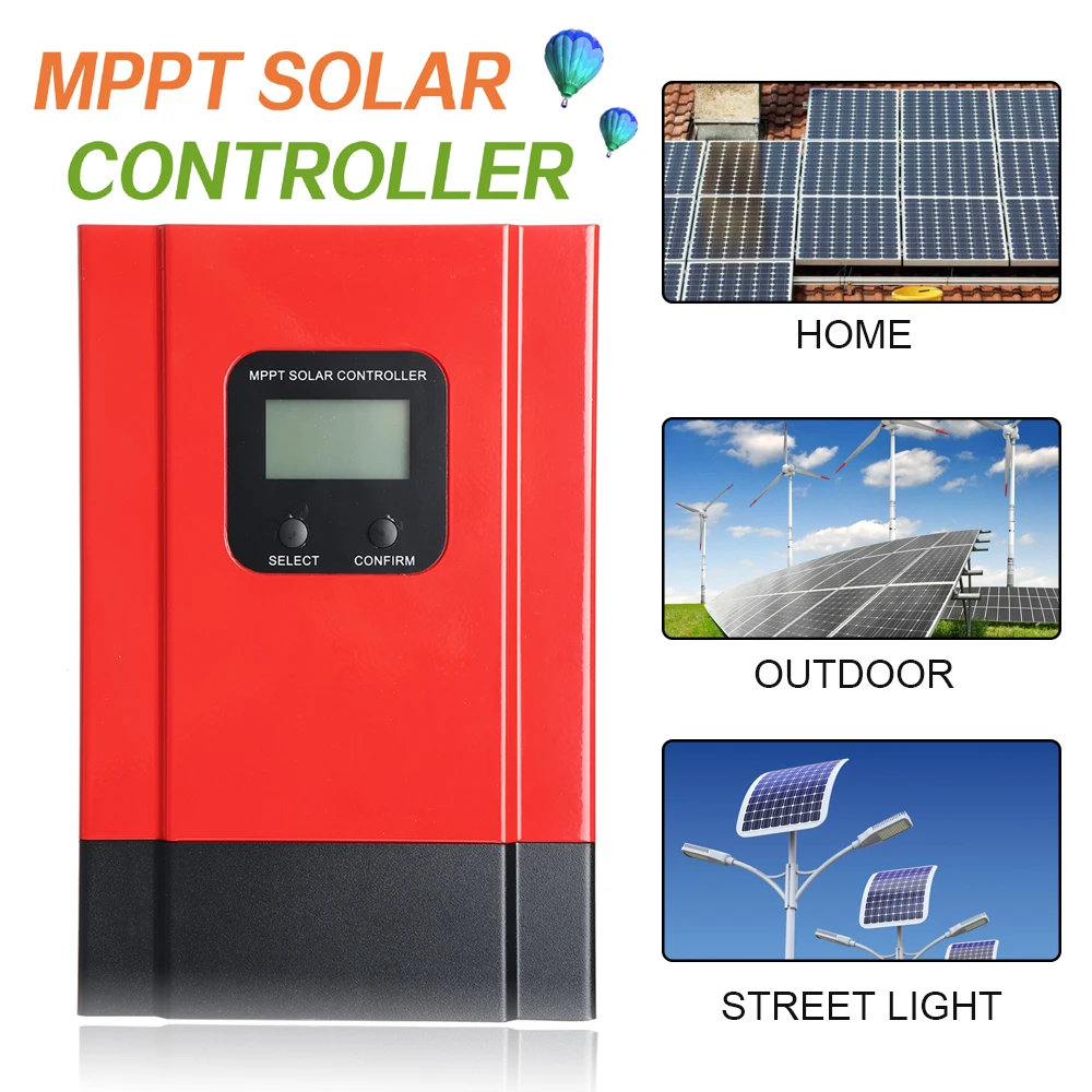 60A lcd MPPT Солнечный Контроллер заряда 12 В/24 В/36 В/48 В солнечная панель регулятор заряда батареи Макс 150 в DC вход солнечные контроллеры