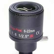 6-22 мм варифокальный ручной зум и фокус 5.0MP оптический объектив M12 крепление для установки/сборки камеры видеонаблюдения