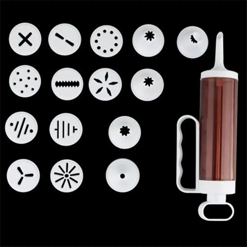 aliexpresscom buy plasic cake decorator tool kit 6 nozzles and 10 cookie discus icing piping syringe cookie press fondant decorating set from reliable - Cake Decorator aliexpresscom buy plasic cake decorator tool kit 6 nozzles and 10 cookie discus icing piping syringe cookie press fondant decorating set from reliable - Cake Decorator