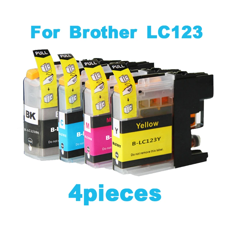 

Ink cartridge Compatible For brother LC 123 MFC-J4510DW MFC-J4610DW MFC-J4410DW J4710DW Printer Ink Cartridges For brother LC123