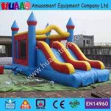 7*4.5m Double Lane Inflatable Bouncer Castle with Slide by DHL to door