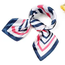Небольшой площади Шелковый шарф шейный платок Лидер продаж Офис спецодежды шарфы женские бандана 60 см цвета твил шарфы BBC24