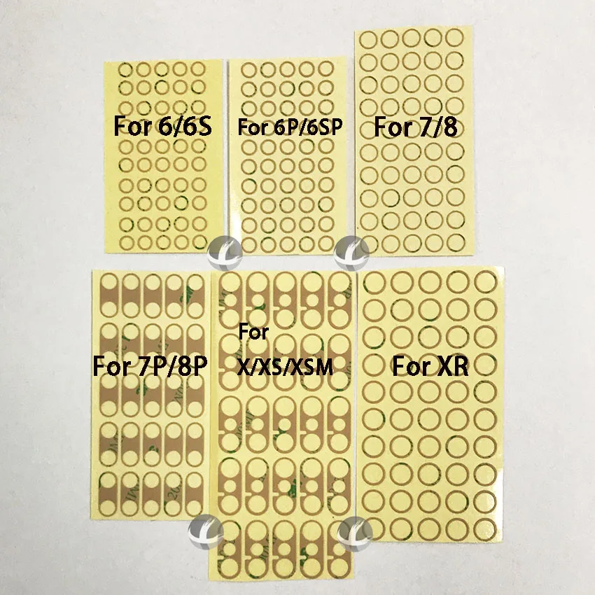 10 Lot Back Camera Lens Adhesive For Iphone 6 6s 6p 6sp 7 8 7p 8p 