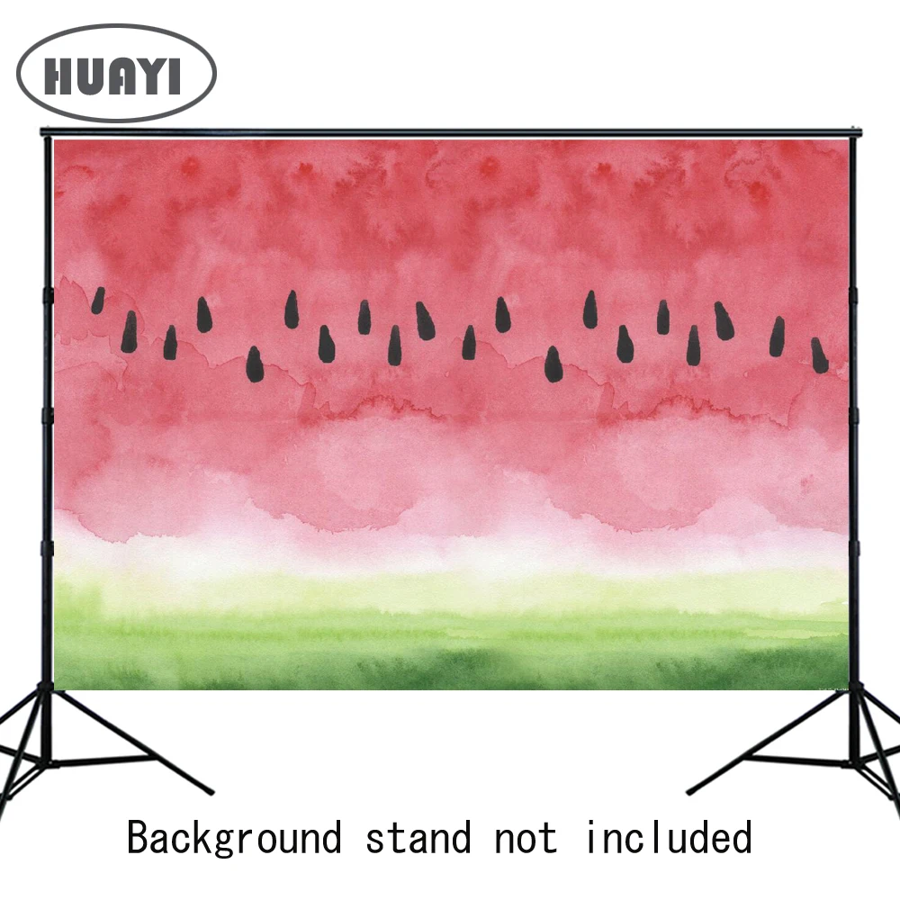

HUAYI Summer Theme backdrop Watermelon wall photo background Newborn Photography Props Baby shower photobooth Xt-6743