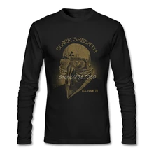 Black Sabbath Music Футболки Поп-веганская футболка на заказ с длинным рукавом из чистого хлопка