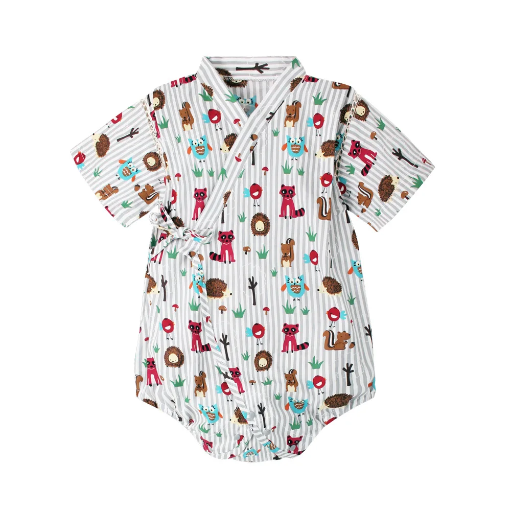 Summer Baby Clothes Kids Kimono Estilo Japonês