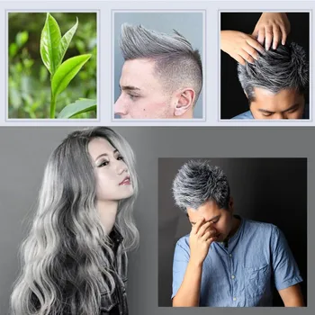 

Grey Hair Wax Modeling Hair DIY Blue Red White Purple hair Color Matte Wax Environmental Non-toxic Easy To Clean