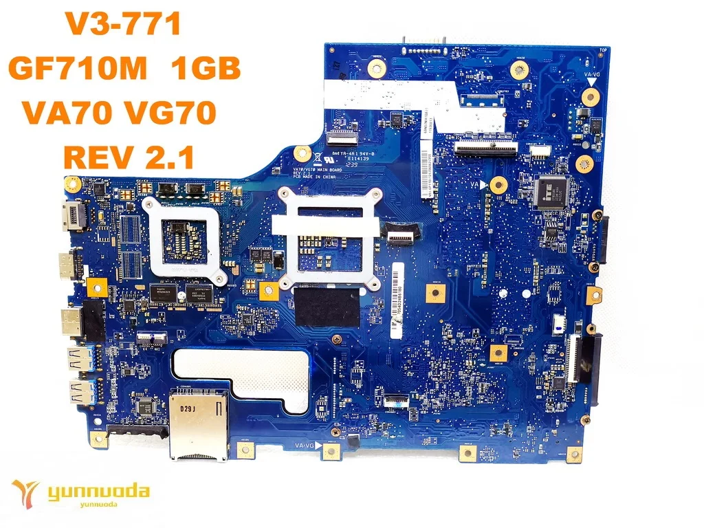 forACER V3-771 V3-771G Материнская плата ноутбука V3-771 GF710M 1 ГБ VA70 VG70 REV 2,1 Протестировано хорошее