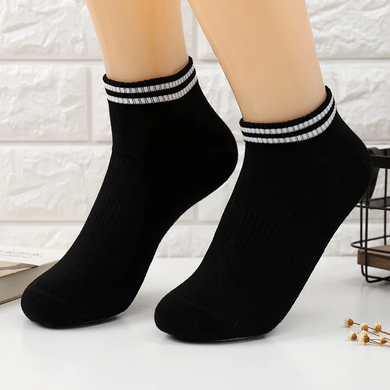 1 Pair solid color men cotton ankle socks for couples Lovers men's ...