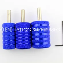 Новое поступление брендовые новые алюминиевые насадки для татуажа 3 шт./партия 35 мм Синий PVD для тату-машины