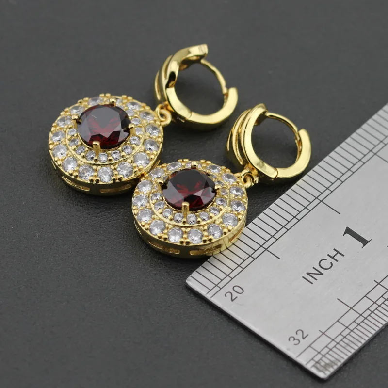 Комплект из колье серёг и кольца с австрийским кристаллом|earrings necklace|necklace pendant ringset
