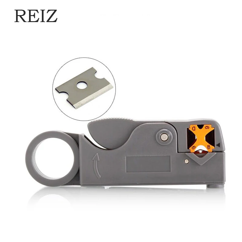 

REIZ Automatic Stripping Pliers Wire Stripper Cable Wire Crimping Knife Network Clamp Network Tool Coaxial Cable Wire Tool