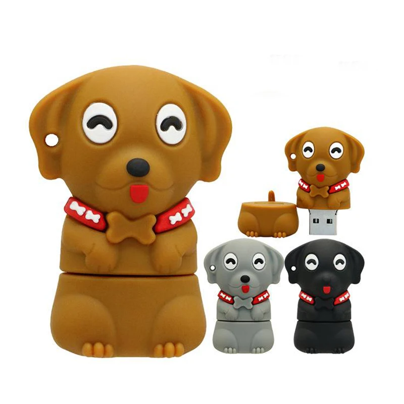 USB flash drive cartoon cute Pet dog pen drive 4GB 8GB 16GB 32GB 64GB animal memory stick mini computer gift pendrive usb stick