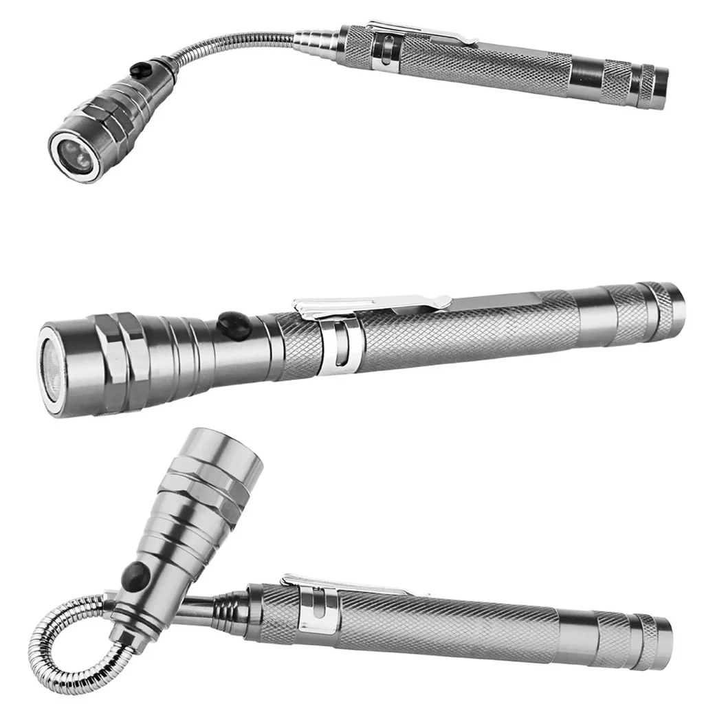 Flexible Torch 3 LED Light Telescoping Pick Up Tool Lamp