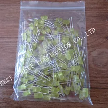 100 шт. желтый светодиодный 5 мм желтый светодиод желтый поворот желтый