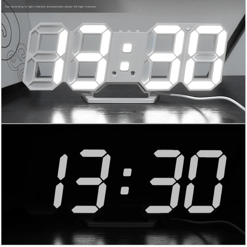 Jumbo Electric Wall Clock Dimmable Led Design Txl Intelligent Clock Modern Digital Wall Clocks White Large Home Decor Wall Clocks Aliexpress
